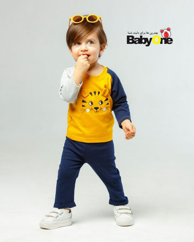 خرید لباس سیسمونی نوزادی پنبه پسرانه طرح ببر مناسب نوزاد تا 12 ماهگی خرید آسان ارسال سریع