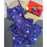 کراپ شورتک ساتن کهکشانی