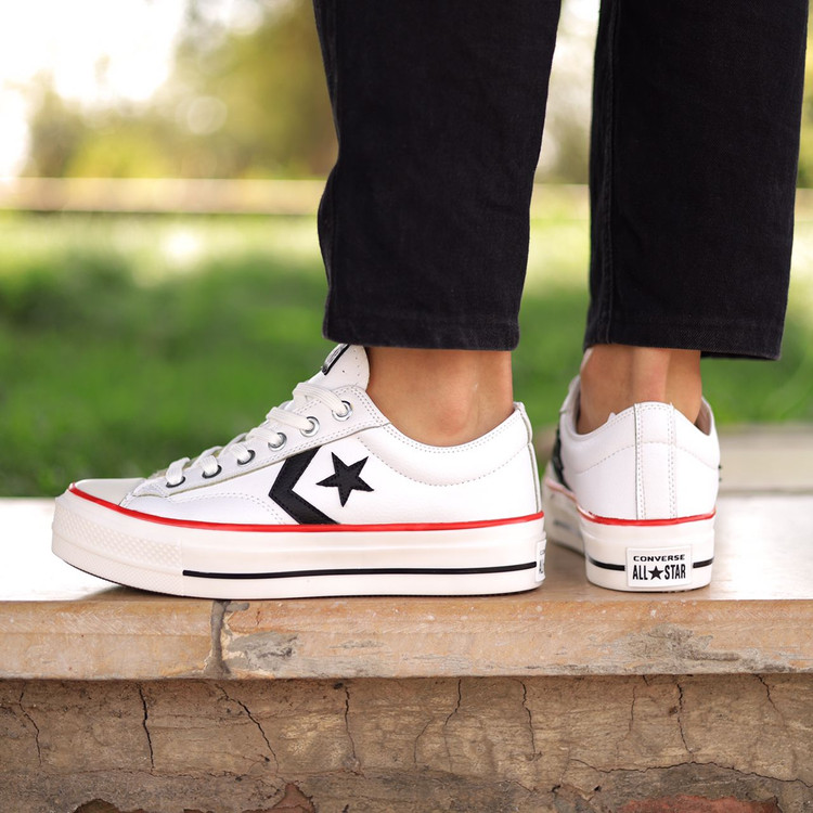 کتونی کامورس سفید و مشکی