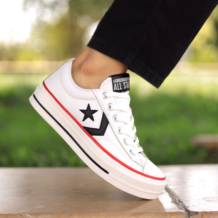 کتونی کامورس سفید مشکی