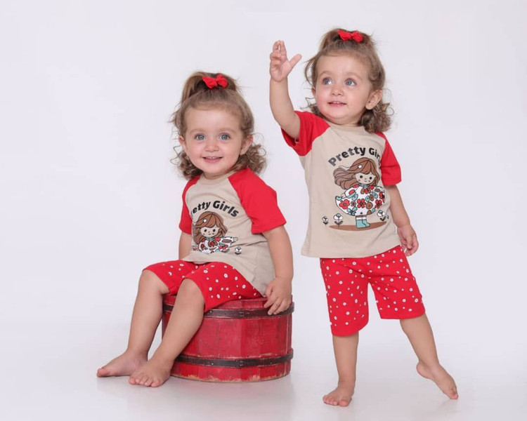 خرید ست تیشرت و شلوارک نخی نوزادی چاپ پرنسس | مناسب ۳ تا ۱۸ ماه | پارچه نرم و لطیف