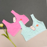 نیم تنه نخی صورتی آبی