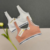 نیم تنه نخ کبریتی گلبهی و سفید