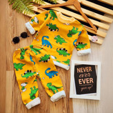 خرید بلوز و شلوار نرمالو | پنبه داخل کرکدار وارداتی گوانگجو | طرح ژوراسیک مناسب3 تا 6 سال