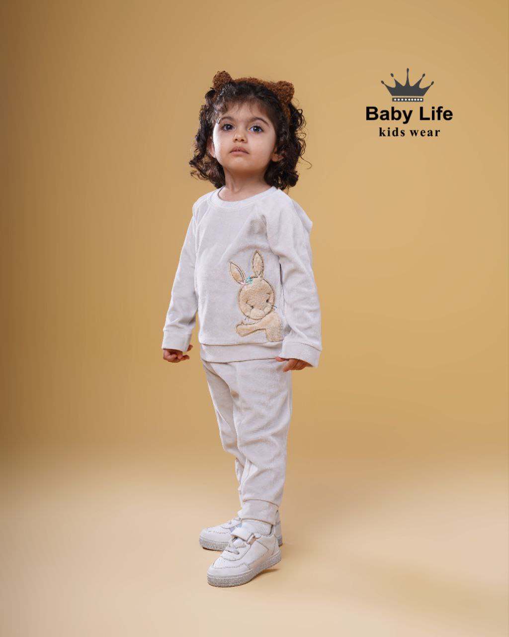 خرید ست بلوز و شلوار مخمل خرگوش | ست نوزادی 12 ماه تا 3 سال | رنگبندی متنوع | نرم و لطیف