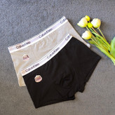 شورت نخی calvinklein سورمه ای تیره طوسی طرح دار