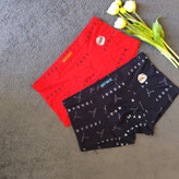 شورت پادارطرحدار قرمز