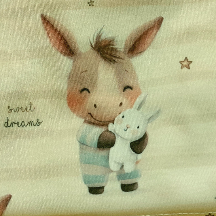 خرید ست لباس راحتی بچگانه آستین بلند با چاپ خر عروسکدار | سایز 35 تا 50 مناسب 1 تا 6 سال