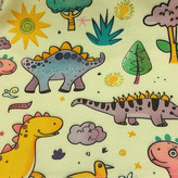 خرید ست لباس راحتی بچگانه آستین بلند با چاپ دایناسور رنگی / سایز 35 تا 50 مناسب 1تا 6 سال