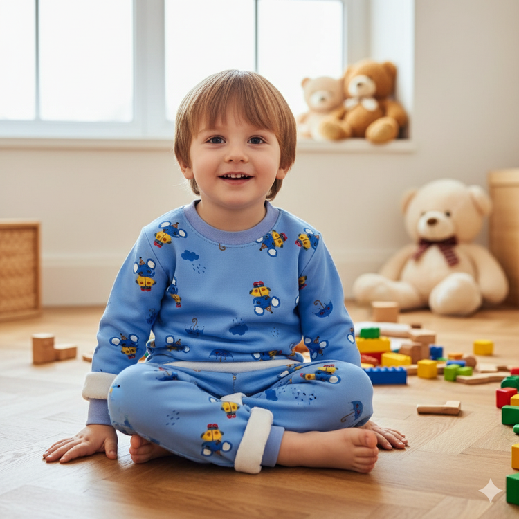 خرید بلوز و شلوار نرمالو | پنبه داخل کرکدار وارداتی گوانگجو | طرح بامبو مناسب 3 تا 6 سالگی