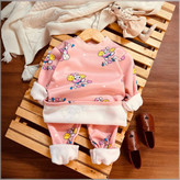 خرید بلوز و شلوار نرمالو | پنبه داخل کرکدار وارداتی گوانگجو | طرح خرگوش مناسب 3 تا 6 سالگی