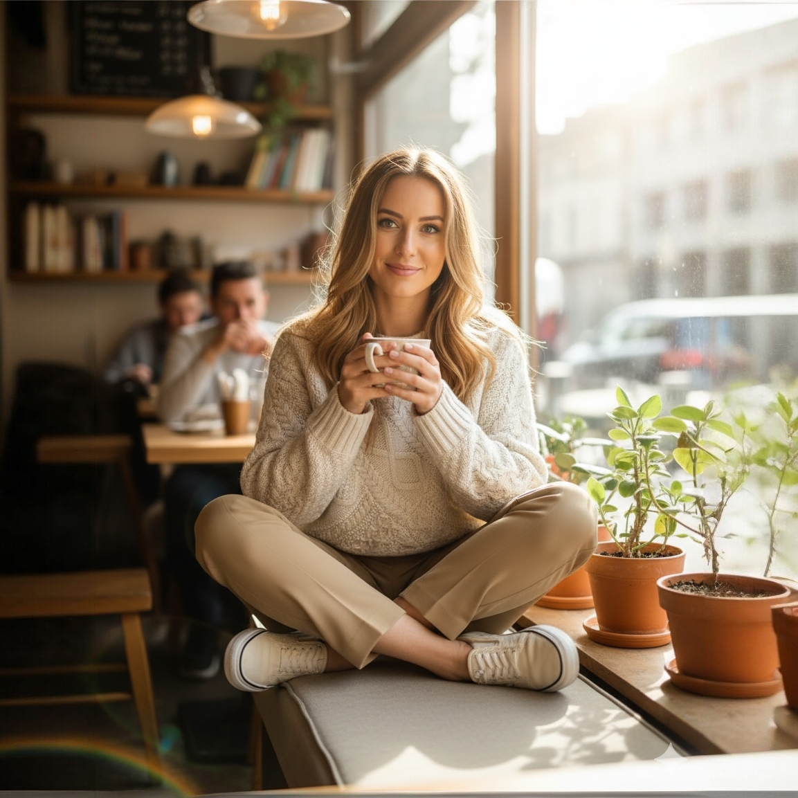 خرید بافت زنانه برند American Holic ژاپن اورجینال | فری سایز و گرم بالا