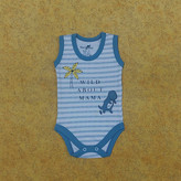 خرید لباس سرویس تکه باز نوزادی پارچه پنبه طرح دایناسور | لباس نوزاد از بدو تولد تا 1 سال