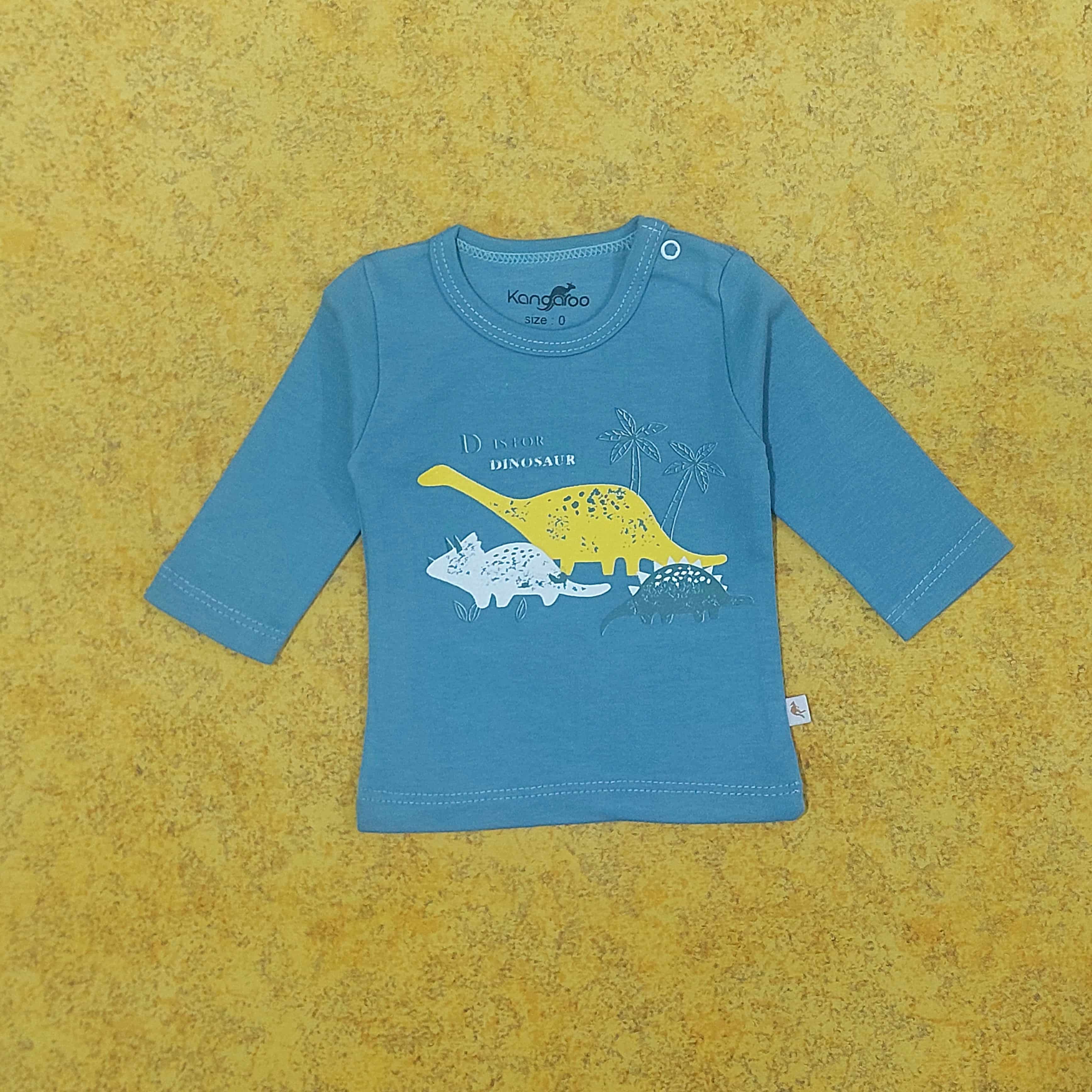 خرید لباس سرویس تکه باز نوزادی پارچه پنبه طرح دایناسور | لباس نوزاد از بدو تولد تا 1 سال