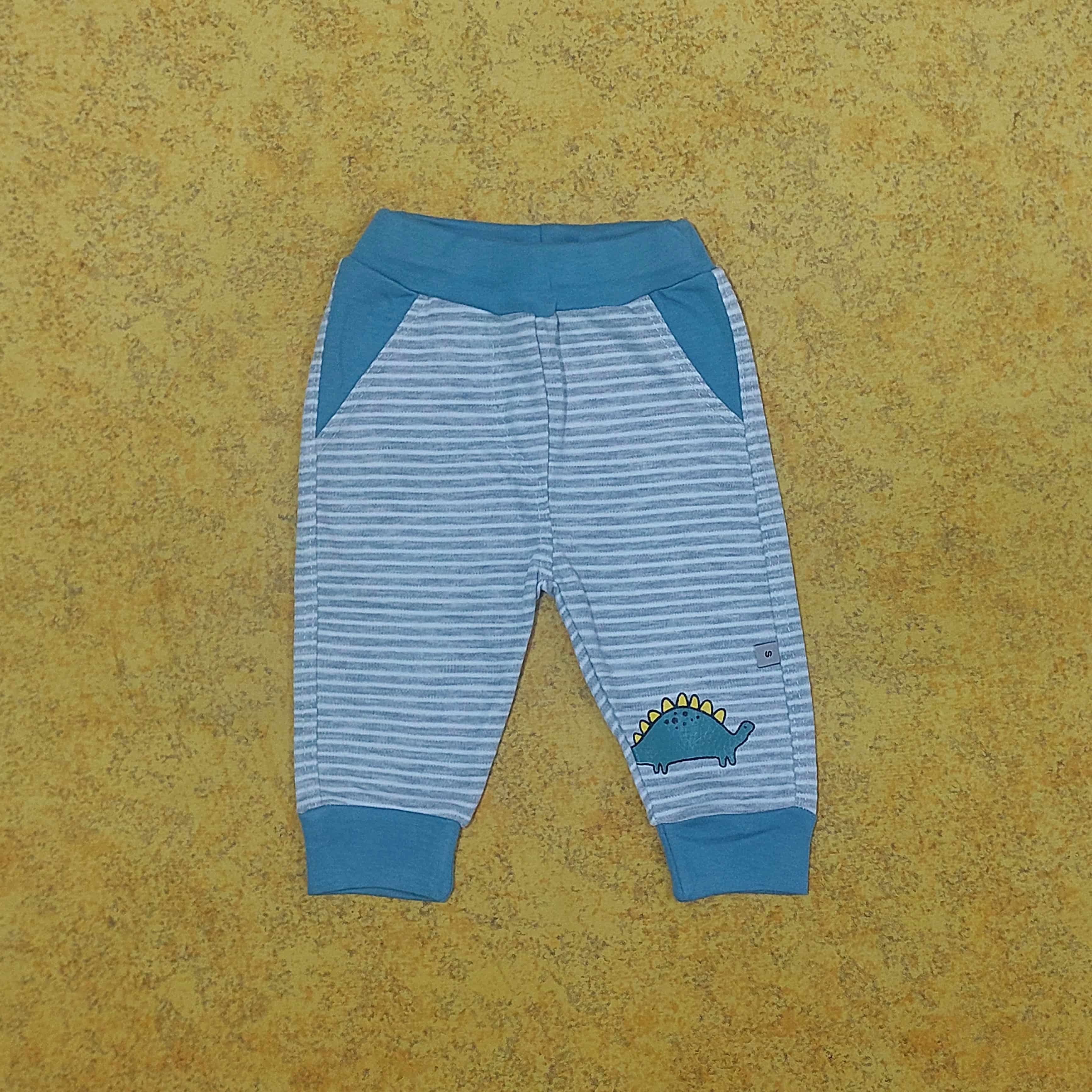 خرید لباس سرویس تکه باز نوزادی پارچه پنبه طرح دایناسور | لباس نوزاد از بدو تولد تا 1 سال