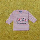 خرید لباس سرویس تکه باز نوزادی دخترانه پنبه طرح گل و پروانه | لباس نوزاد بدو تولد تا ۱ سال