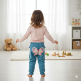 خرید لباس سرویس تکه باز نوزادی دخترانه پنبه طرح گل و پروانه | لباس نوزاد بدو تولد تا ۱ سال