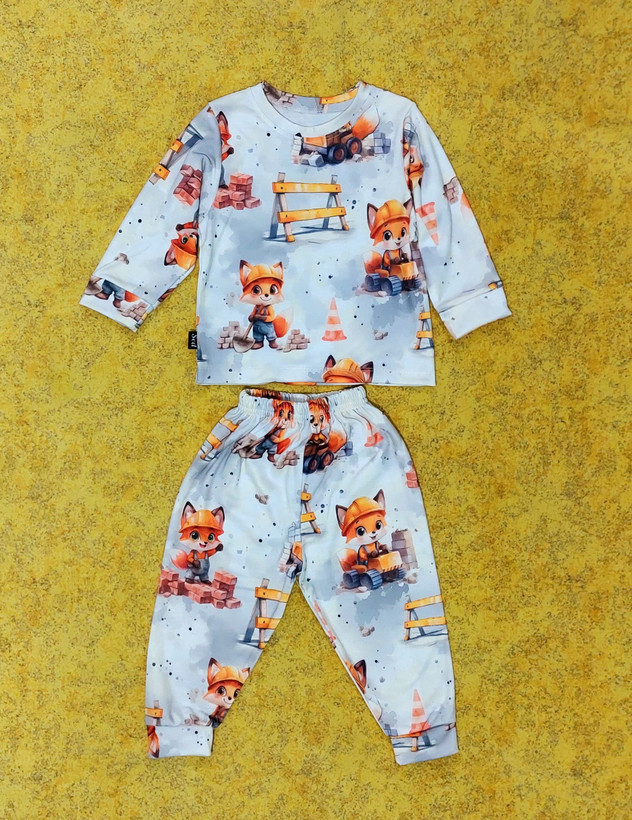 خرید لباس راحتی یونیسکس بچگانه چاپ روباه سایزبندی 35 تا 50 مناسب برای کودکان 1 تا 6 سالگی