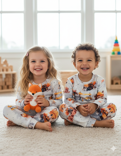 خرید لباس راحتی یونیسکس بچگانه چاپ روباه سایزبندی 35 تا 50 مناسب برای کودکان 1 تا 6 سالگی