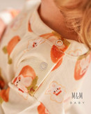 خرید لباس راحتی بچگانه پنبه طرح خرمالو | سایزبندی 6 ماه تا 4 سالگی | فروشگاه پوشاک بیبی ست