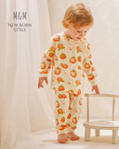 خرید لباس راحتی بچگانه پنبه طرح خرمالو | سایزبندی 6 ماه تا 4 سالگی | فروشگاه پوشاک بیبی ست