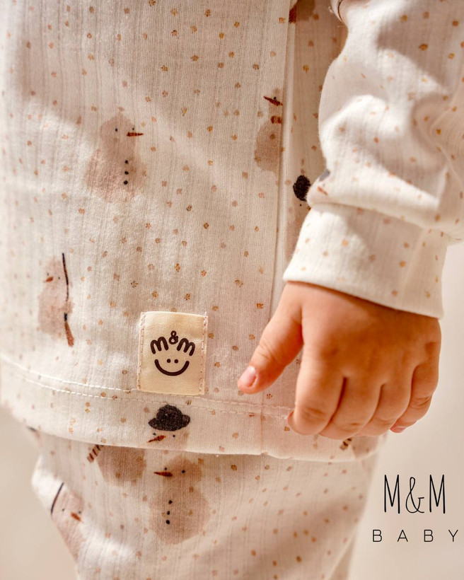 خرید لباس راحتی بچگانه پنبه طرح آدم برفی | سایزبندی 6 ماه تا 4 سالگی | فروشگاه پوشاک بیبی ست