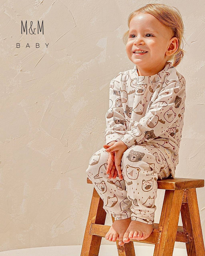 خرید لباس راحتی بچگانه پنبه طرح انیمال | سایزبندی 6 ماه تا 4 سالگی | فروشگاه پوشاک بیبی ست