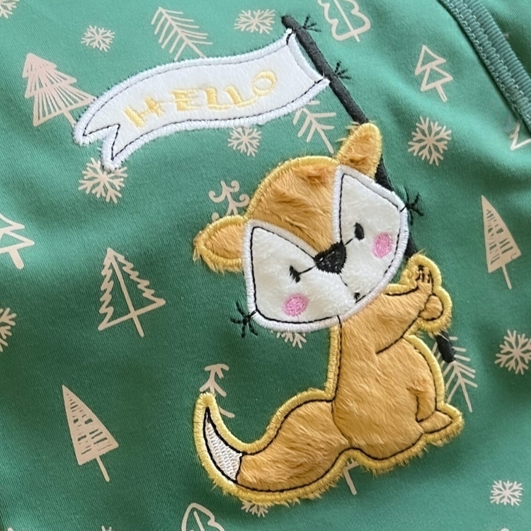 خرید سرهمی زیپی پنبه طرح روباه | babymi | سایزبندی 3 تا 24 ماهگی | فروشگاه پوشاک بی بی ست