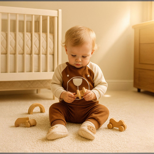 خرید سرهمی دکمه ای پنبه طرح خرس | babymi | سایزبندی 3 تا 24 ماه | فروشگاه پوشاک بی بی ست