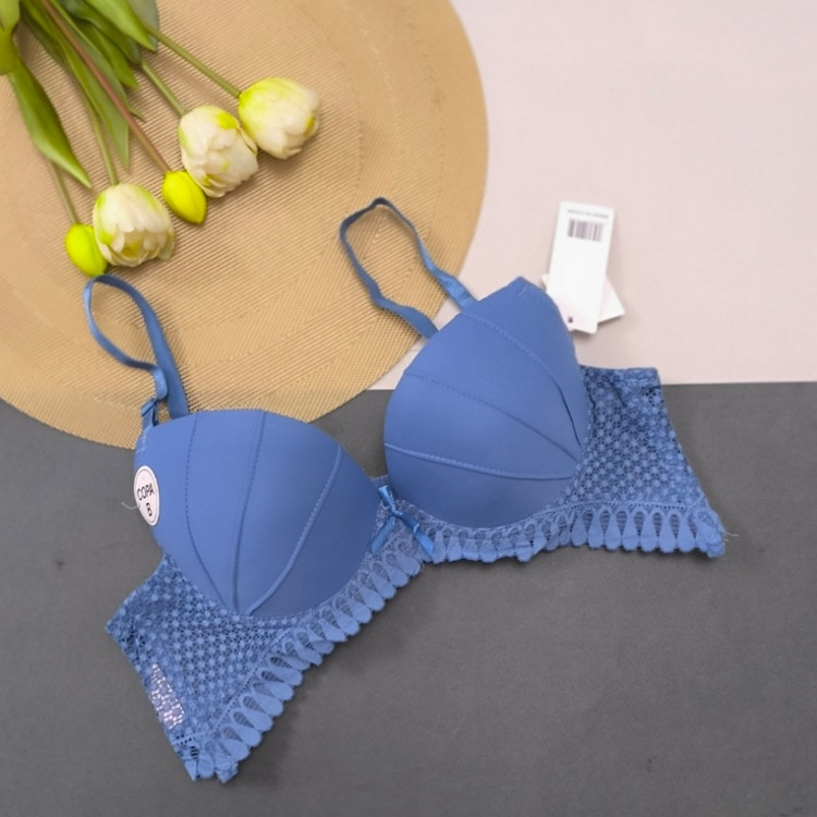 سوتین اسفنجی صدفی آبی