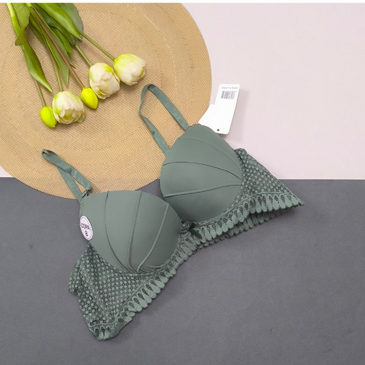 خرید سوتین سبز صدفی اسفنجی