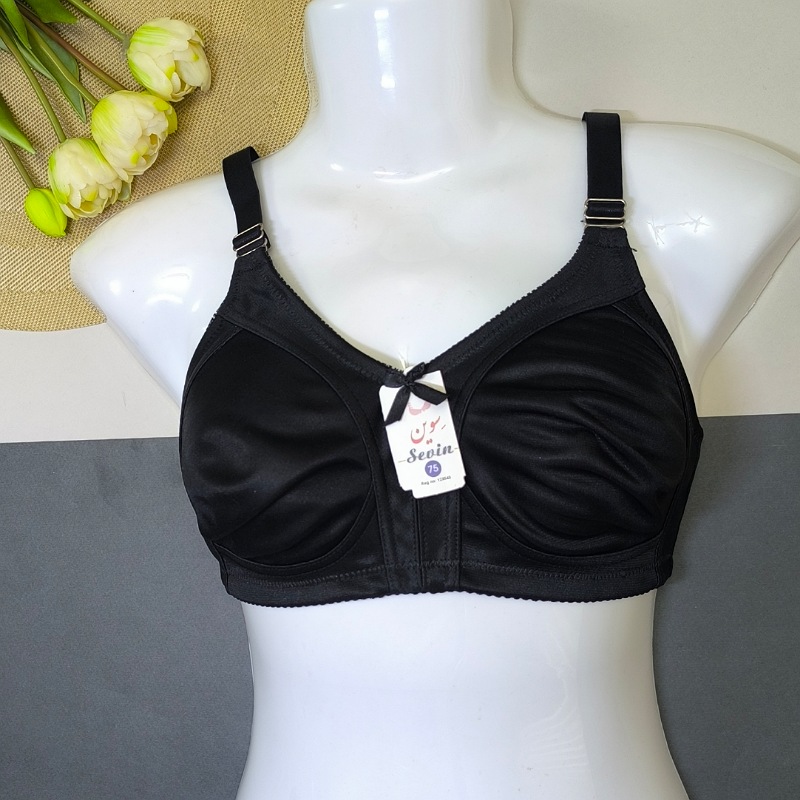 سوتین پرلون بدون فنر مشکی