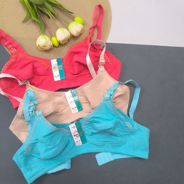 سوتین شیردهی نخی باکیفیت برندرویا سایز۷۵تا۹۰