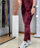 شلوار مخمل کبریتی زرشکی