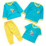 خرید سرویس باز نوزادی پارچه پنبه طرح حیوانات مناسب 3 تا 12 ماهگی