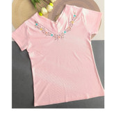 تیشرت نخی کبریتی سایز فری مناسب ۳۸تا۴۶