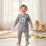 خرید سرهمی نوزادی پنبه پسرانه طرح خرسی سایزبندی بدو تولد تا یکسالگی چاپ مقاوم در برابر شستشو