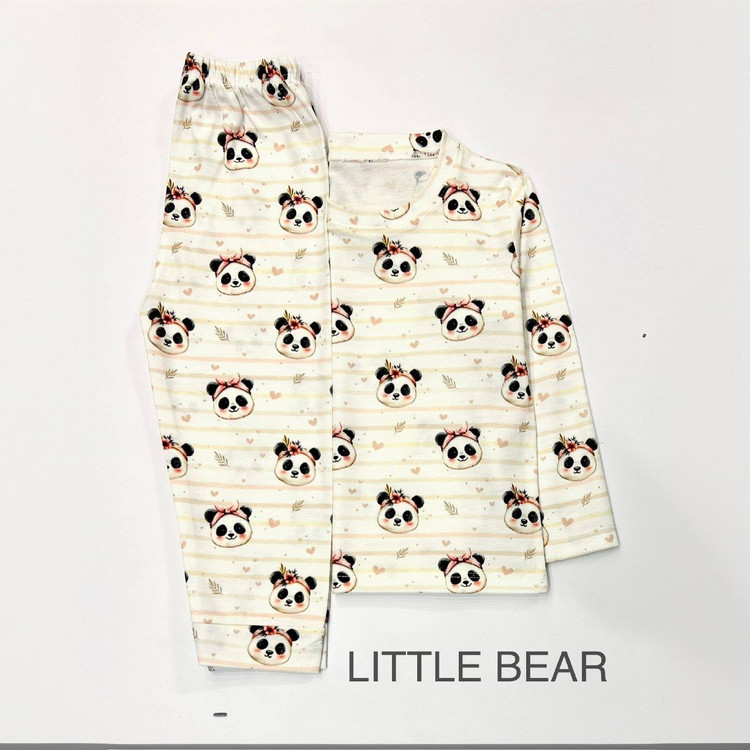 خرید آنلاین ست راحتی بچگانه طرح پاندا سایز 35 تا 45 مناسب سنین 1 تا 4 سال / فروشگاه بی بی ست