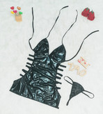 لباس خواب گردنی پشت بندی براق