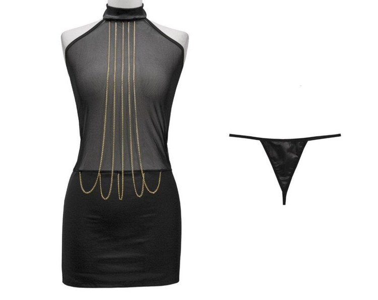 ست لباس خواب فانتزی زنجیردار