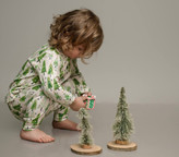 خرید آنلاین ست لباس راحتی بچگانه پنبه طرح کاج | سایز 6 ماه تا 4 سالگی | فروشگاه پوشاک بیبی ست