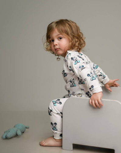 خرید آنلاین ست لباس راحتی بچگانه پنبه طرح میکی | سایز 6 ماه تا 4 سالگی | فروشگاه بیبی ست