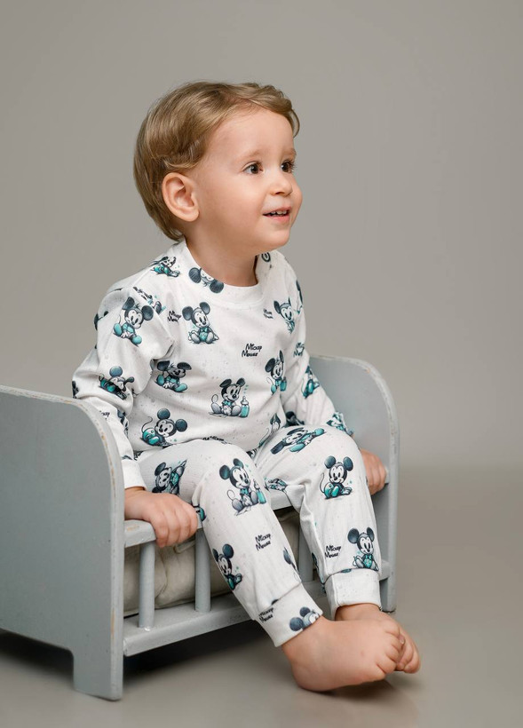 خرید آنلاین ست لباس راحتی بچگانه پنبه طرح میکی | سایز 6 ماه تا 4 سالگی | فروشگاه بیبی ست