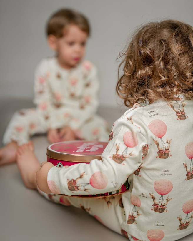 خرید آنلاین ست لباس راحتی بچگانه پنبه طرح بالون | سایز 6 ماه تا 4 سالگی | فروشگاه پوشاک بیبی ست