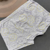 شورت استیکر پسرانه طوسی