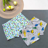 شورت ابی تاکسی طوسی دایناسور