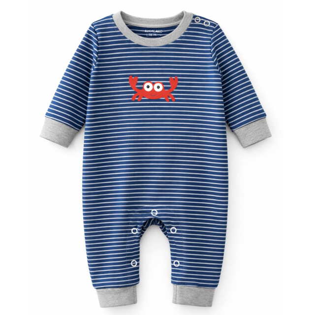 خرید سرهمی پنبه رینگر طرح خرچنگ برند ریکولاکو - سایز ۱ تا ۳ ماه و ۳ تا ۶ ماه | خرید آنلاین