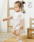 سرویس تکهای نوزادی دخترانه پنبه طرح السا برند اسپیکو | مناسب نوزاد تا یکسال