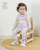 سرویس تکهای نوزادی دخترانه پنبه طرح السا برند اسپیکو | مناسب نوزاد تا یکسال