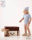 سرویس تکهای نوزادی پسرانه پنبه طرح آرتا برند اسپیکو | ست نوزادی نرم و ضدحساسیت تا یکسال